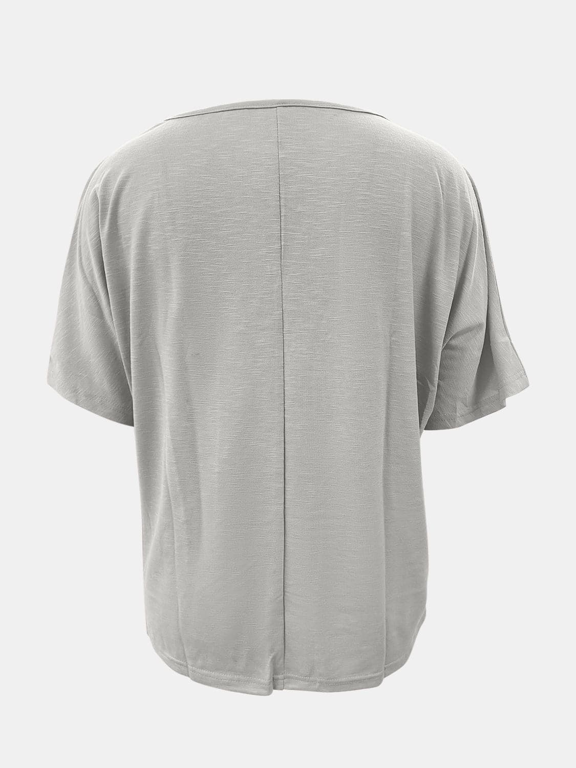 Full Size Scoop Neck Short Sleeve T-Shirt.