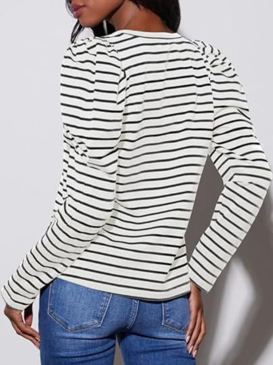 Stylish Striped Long Sleeve Tee