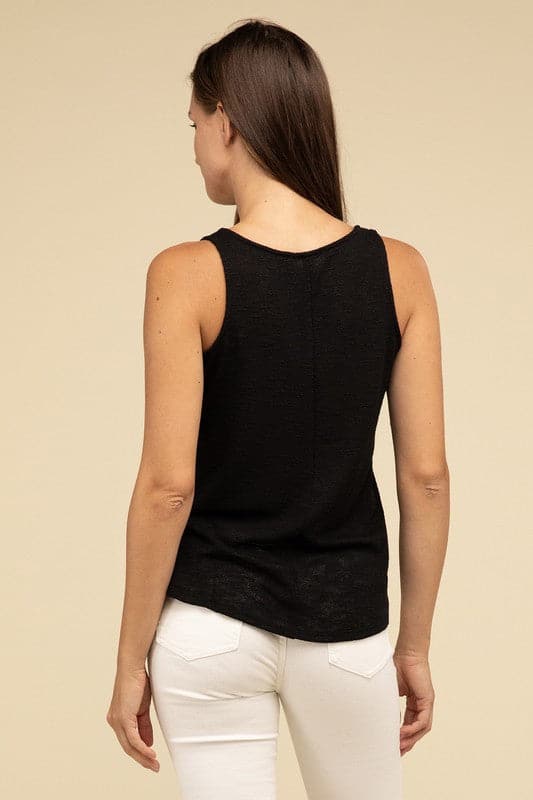 V Neck Sleeveless Cami Top.