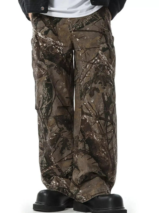 Men's Full Size Relaxed Fit Camo Pants Plus Size Simply Love