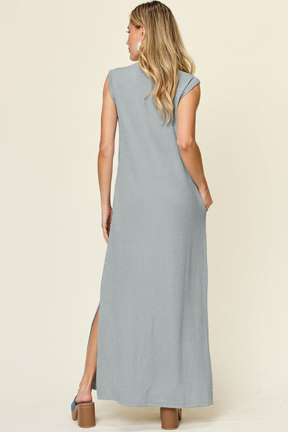Double Take: Mock Neck Maxi Dress