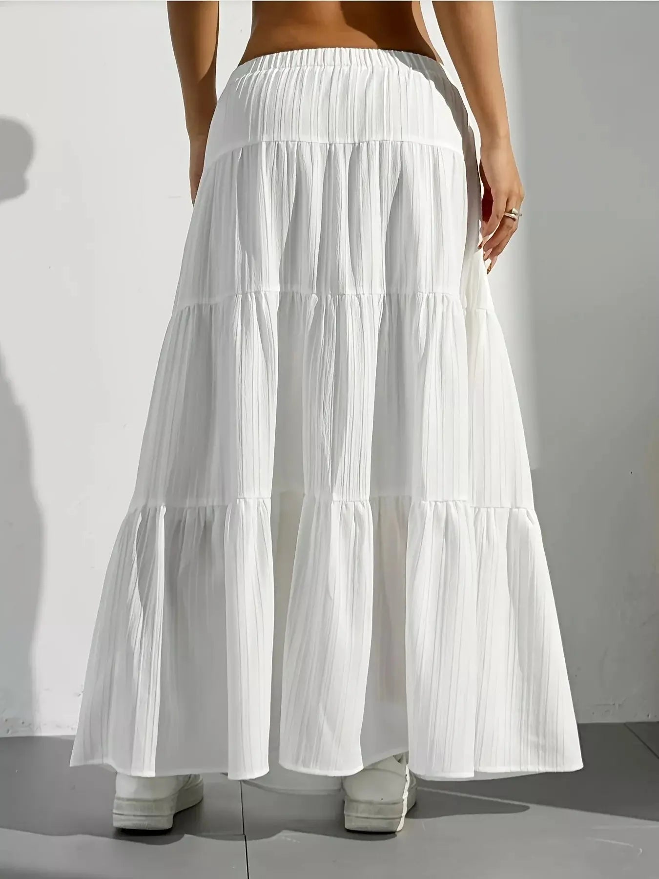 Flowy Tiered Maxi Skirt Simply Love