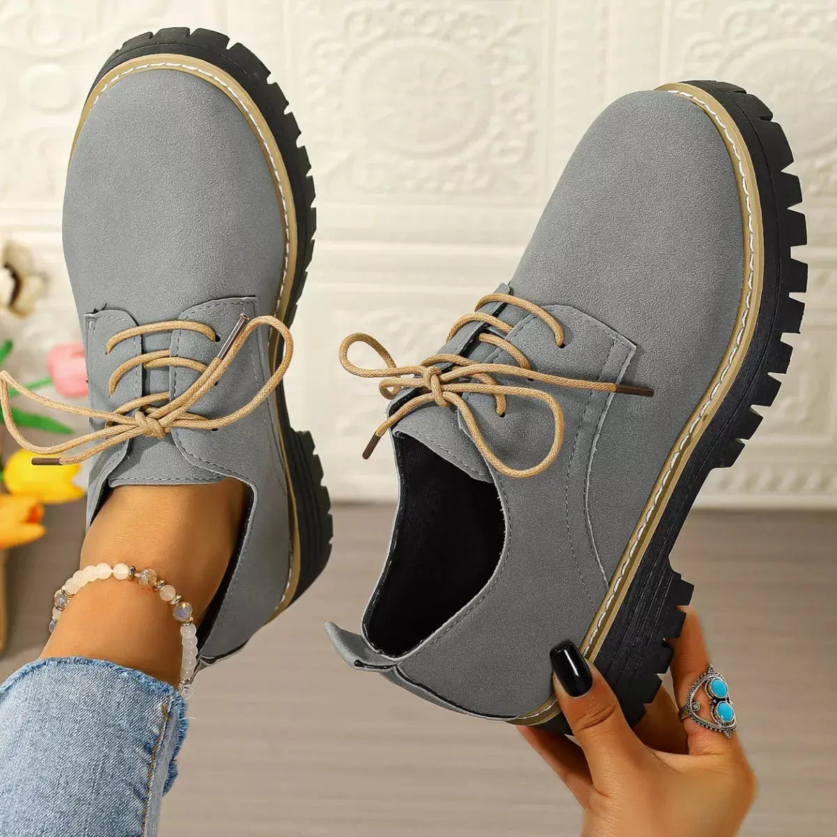 Lace-Up Platform Loafers Simply Love