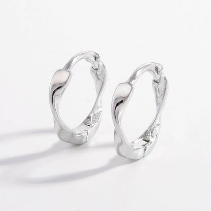 925 Sterling Silver Hoop Earrings.