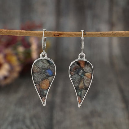 Natural Stone Dangle Earrings.