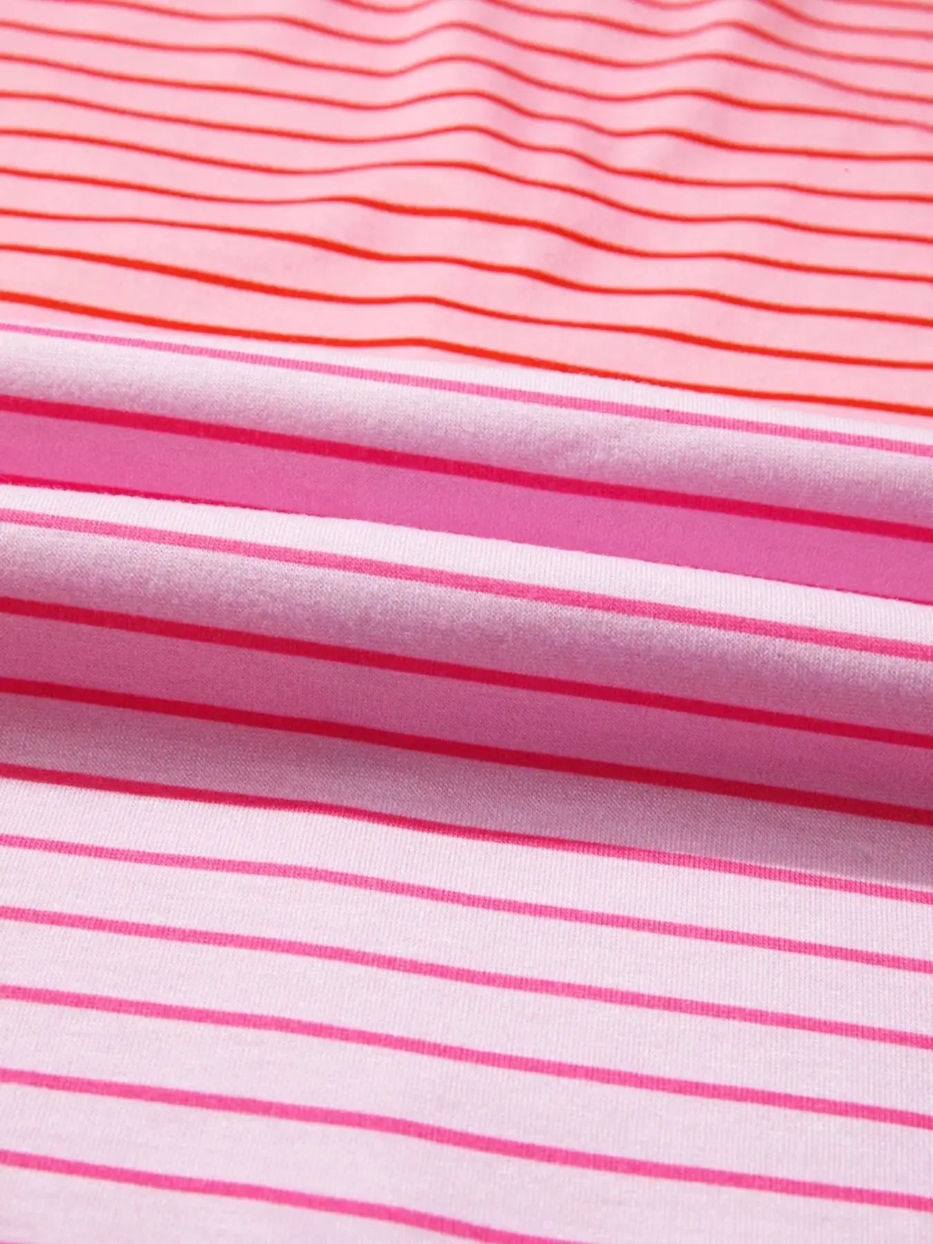 Striped Colorblock Exposed Seam Casual Long Sleeve Top Polyester Blend Simply Love