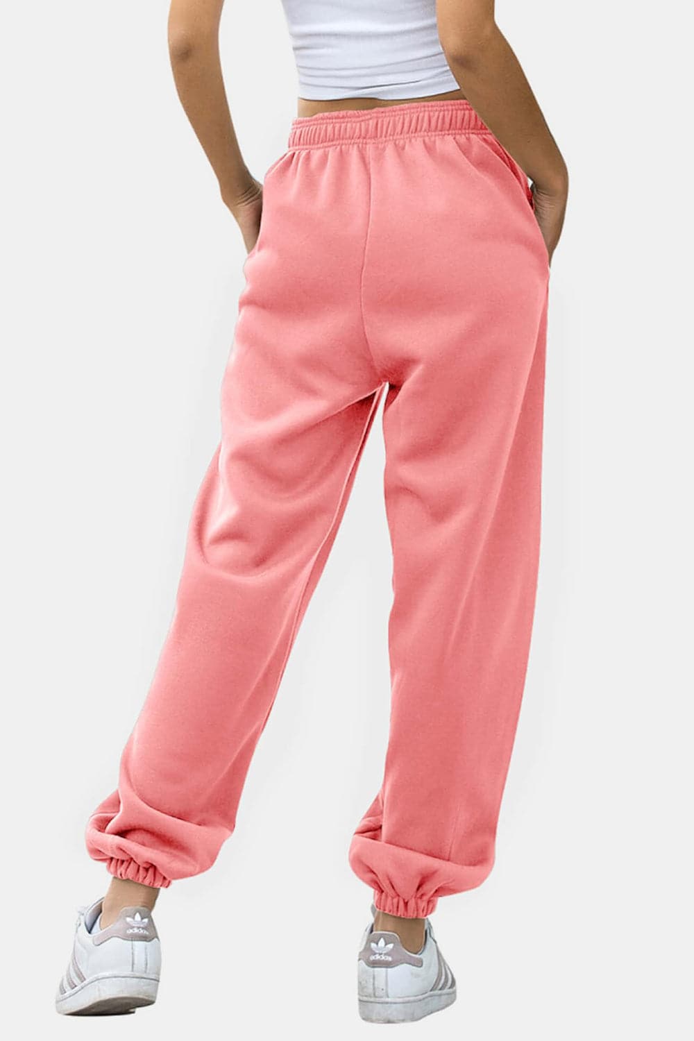 Comfortable pocketed joggers with elastic waistband