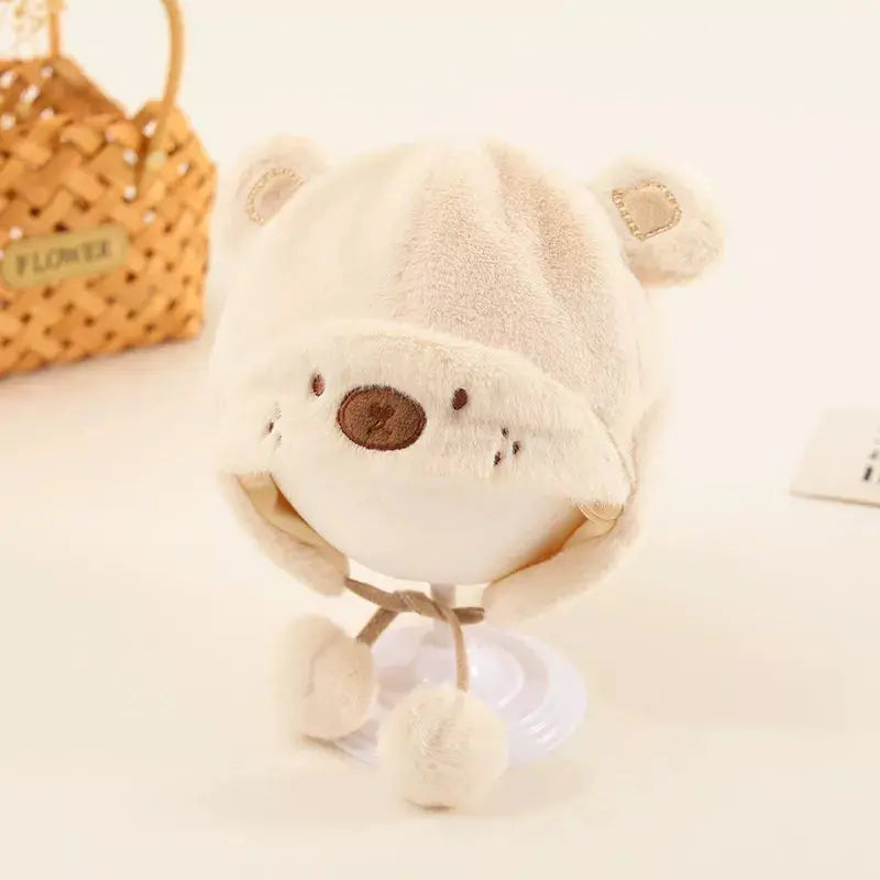 Children's Cute Bear Ear Plush Hat Simply Love
