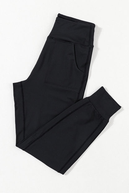 High-waisted joggers with pockets