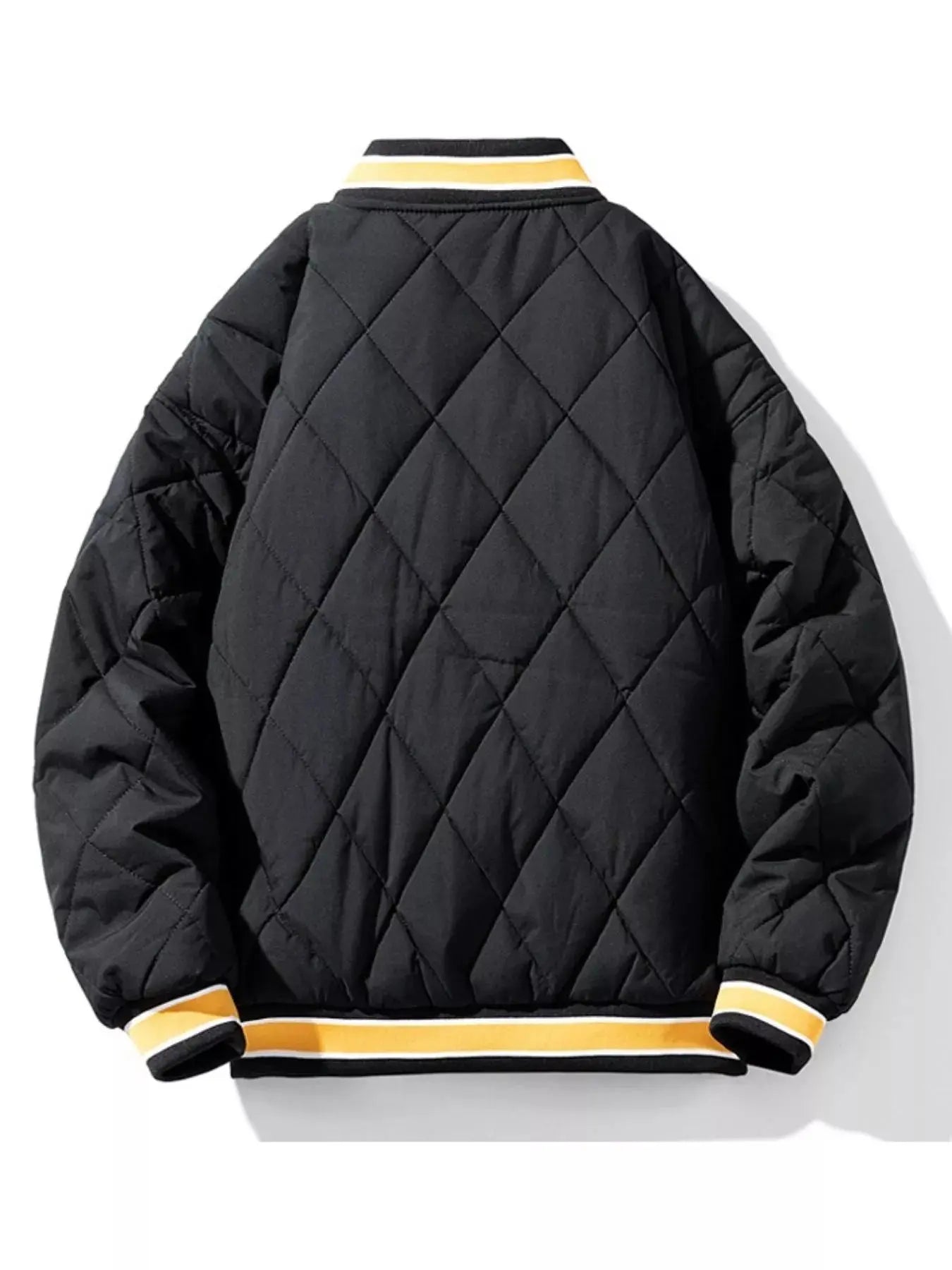 Men's Plus Size Quilted Padded Snap Down Jacket Warm Outerwear Simply Love