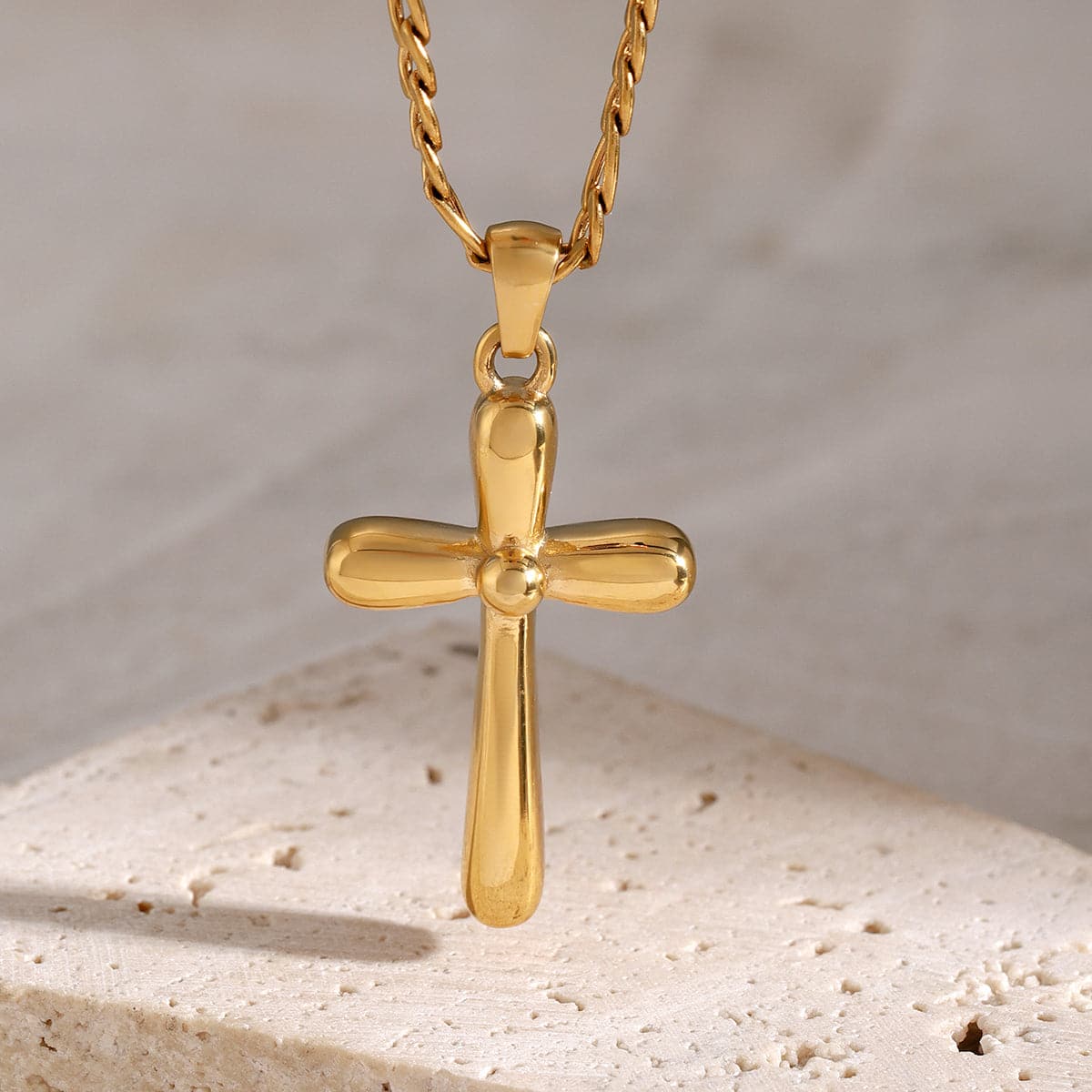 Stainless Steel Cross Necklace.