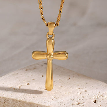 Stainless Steel Cross Necklace.