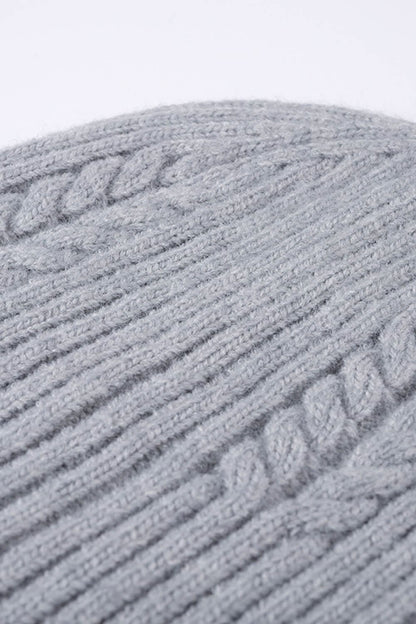 Cable-Knit Cuff Beanie.