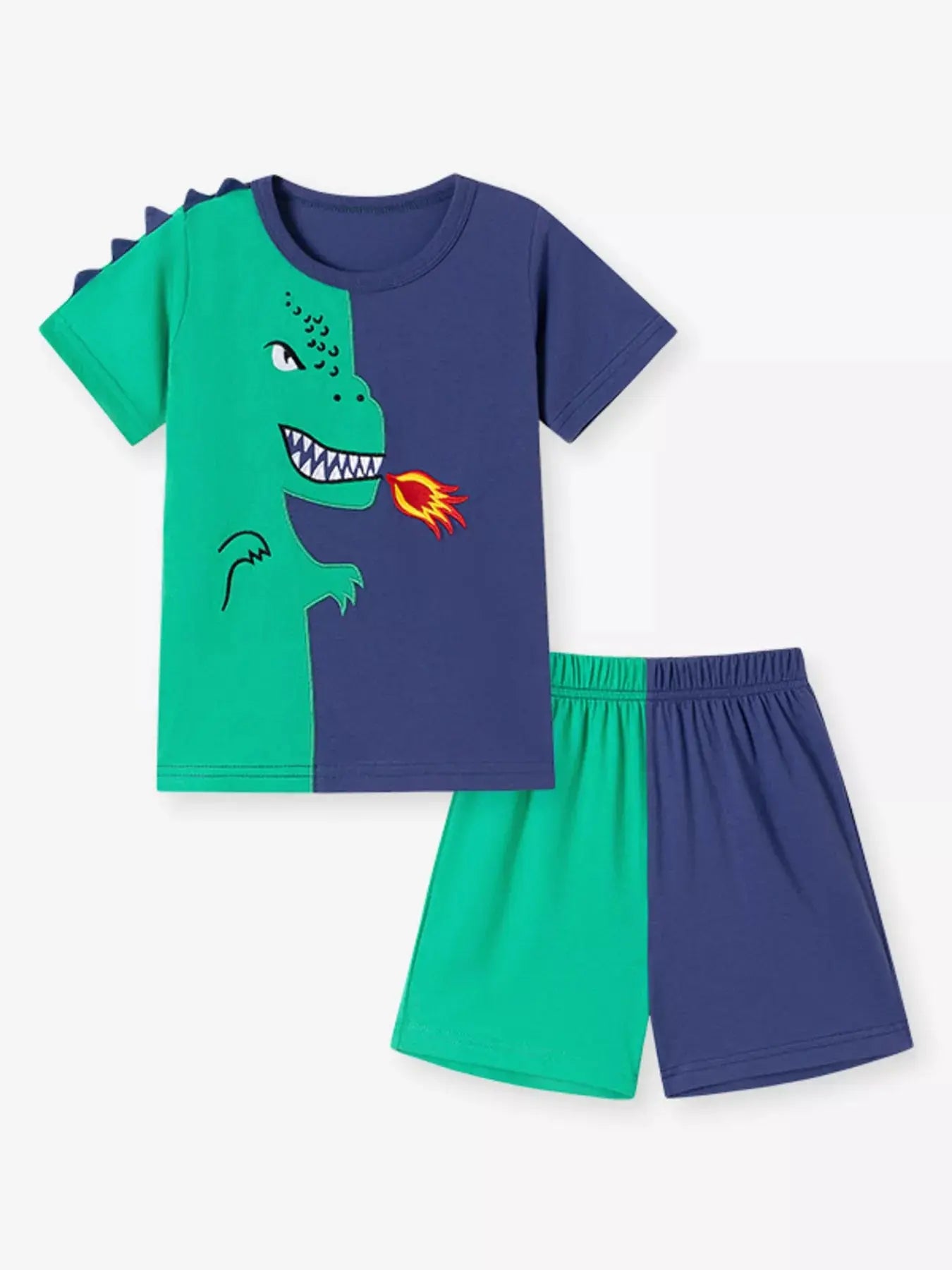 Children's Dinosaur Print Two-Tone Set Simply Love