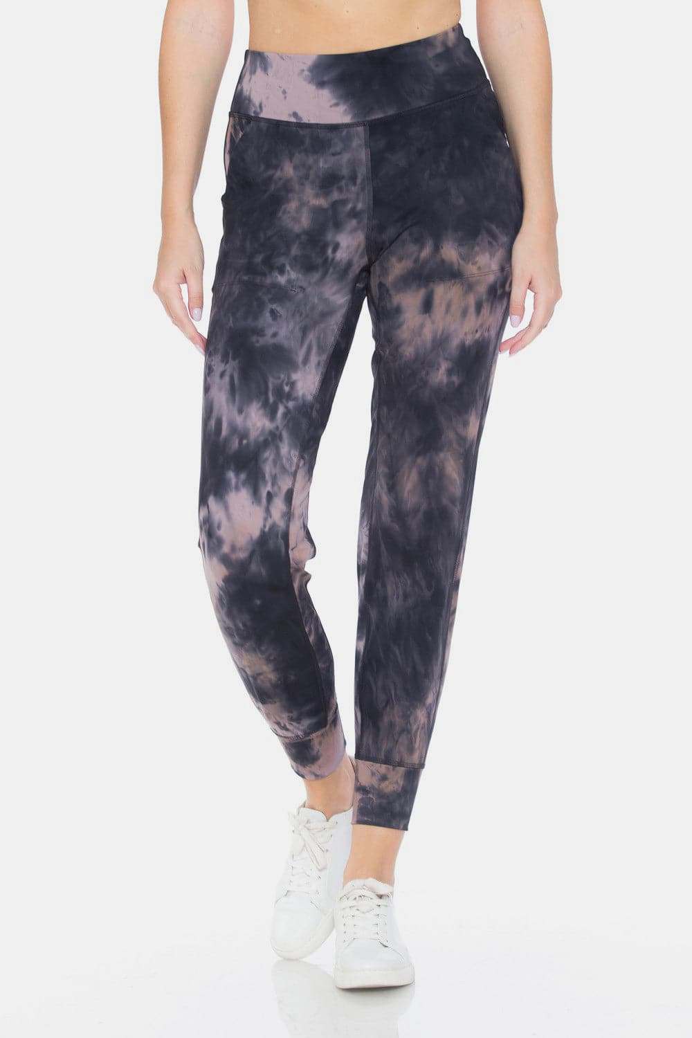 Leggings Depot Tie-Dye High Waist Cropped Leggings.