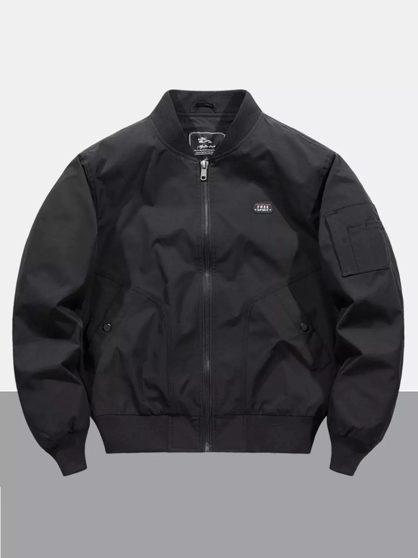 Men's Plus Size Zip Up Long Sleeve Jacket Simply Love