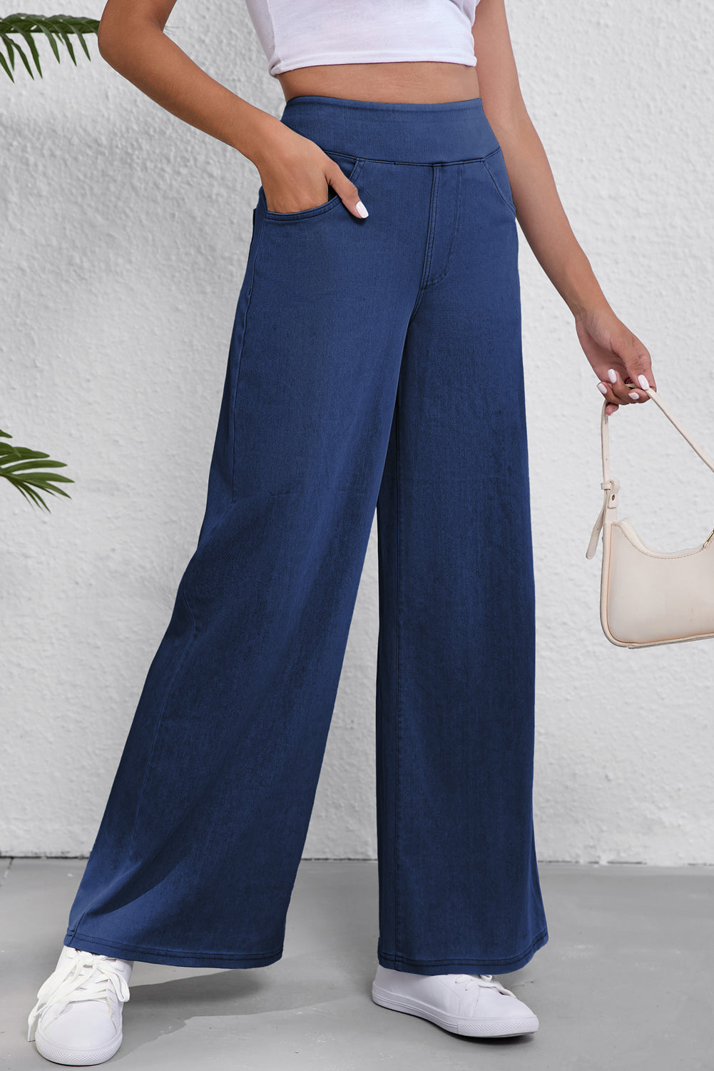 Sail blue relaxed straight leg jeans