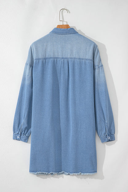 Chic beau denim shirt dress