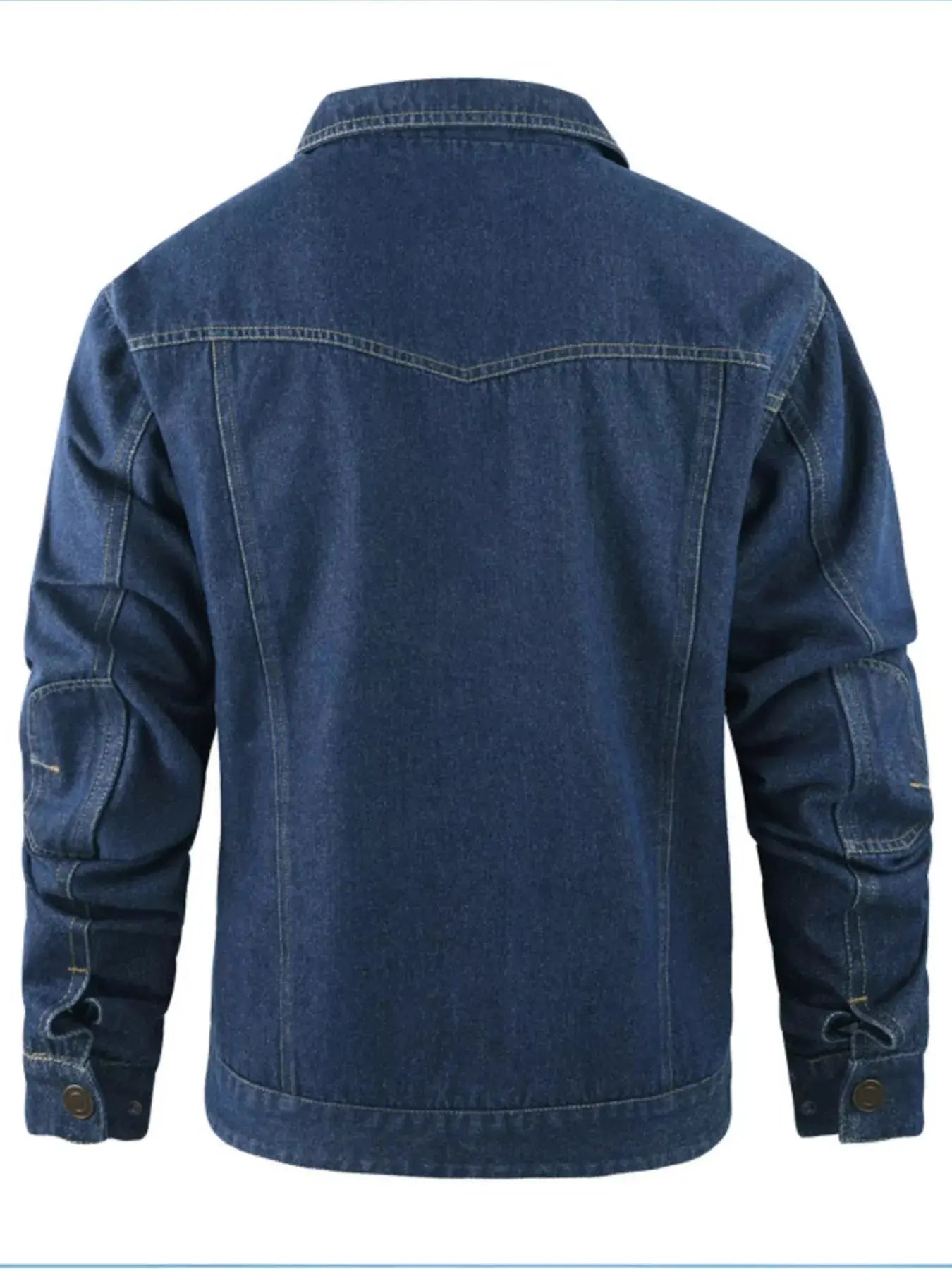 Men's Casual Snap Down Denim Jacket Simply Love
