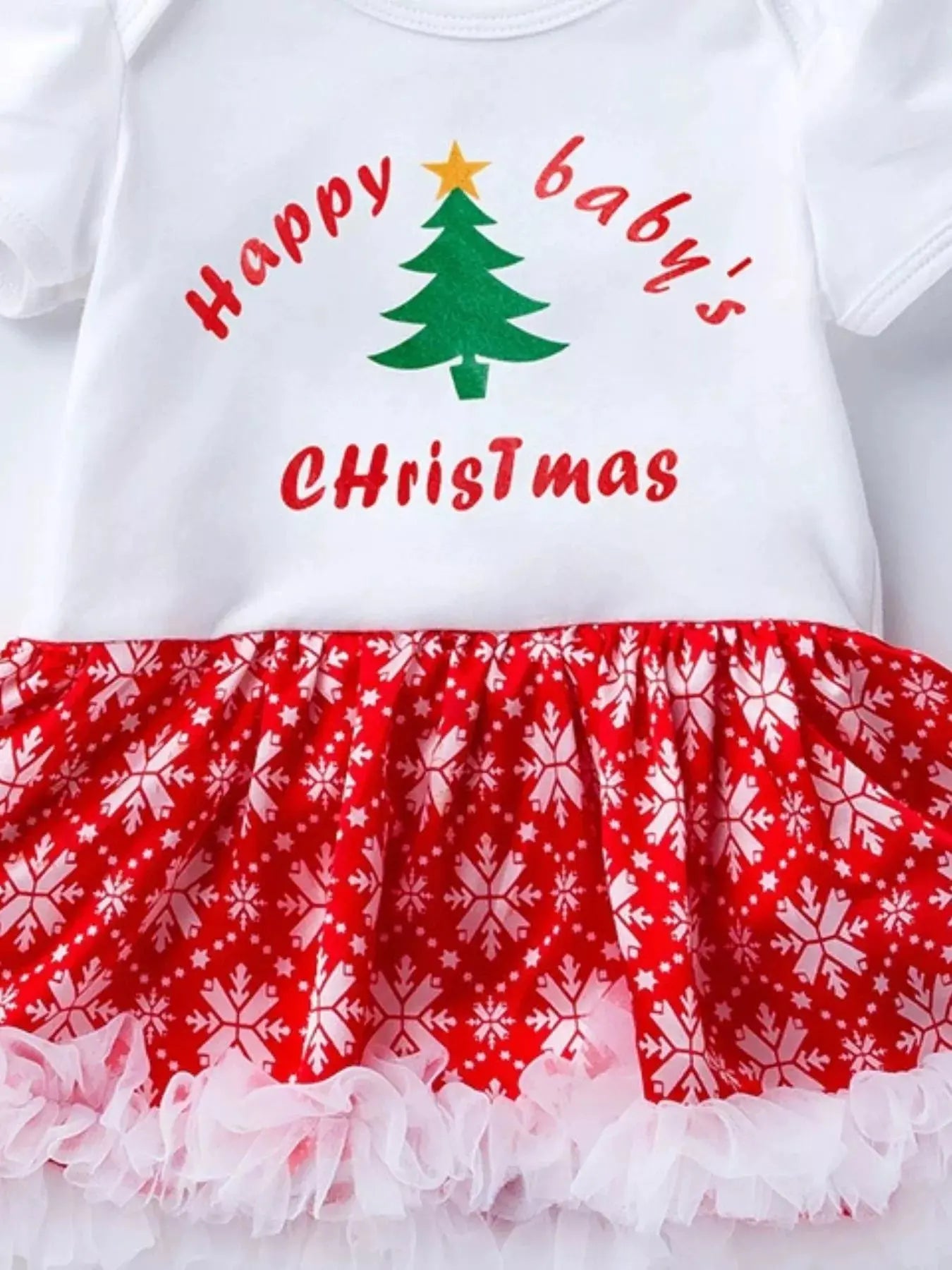 Children's Christmas One Piece Dress with Headband Simply Love