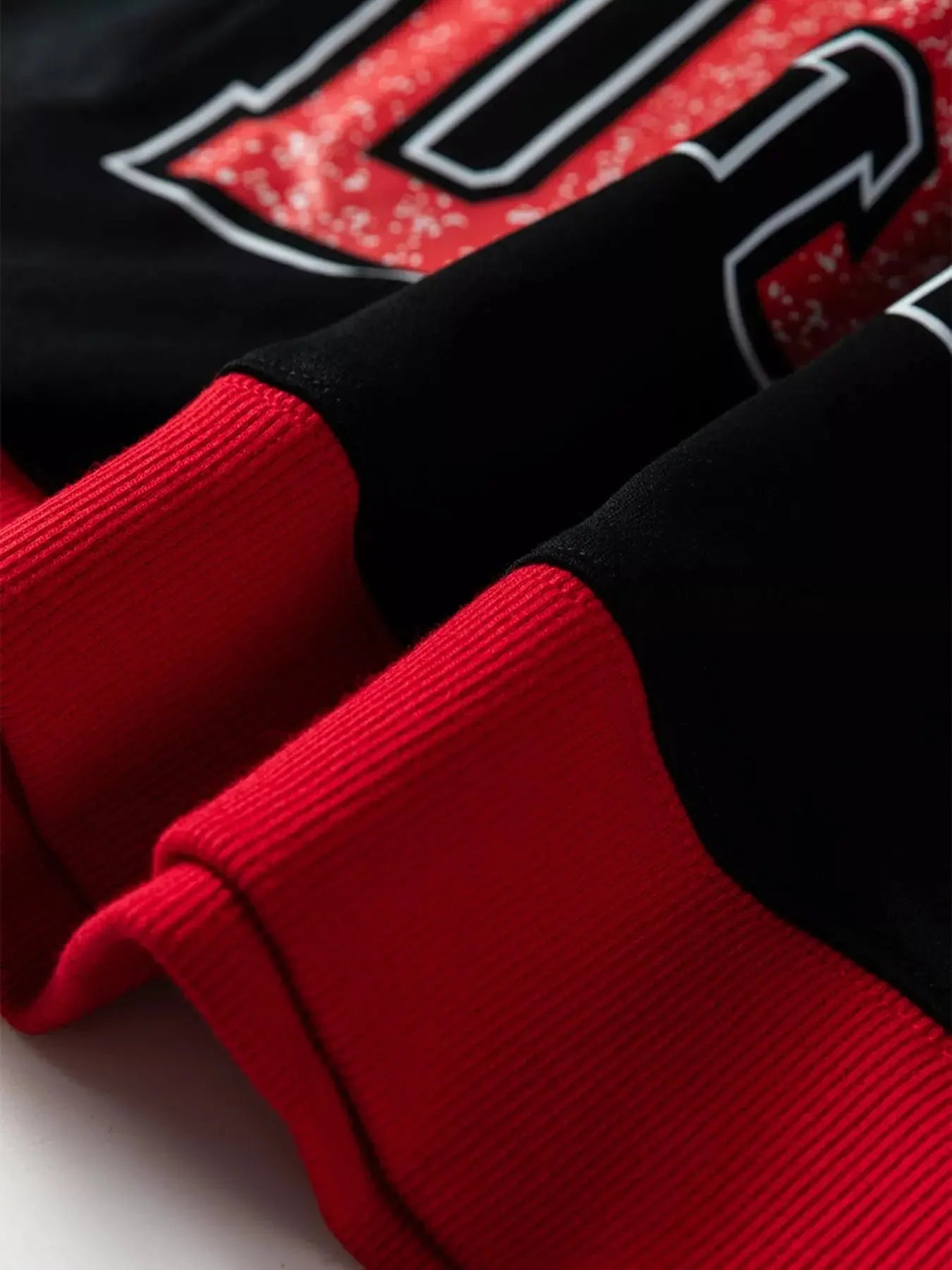 Game Day Graphic Varsity Baggy Long Sleeve Sweatshirt With Red Trim Simply Love