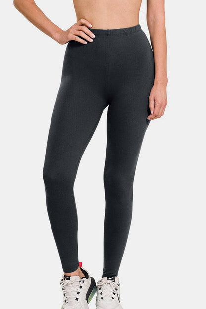 Zenana Premium Microfiber High Waist Leggings.