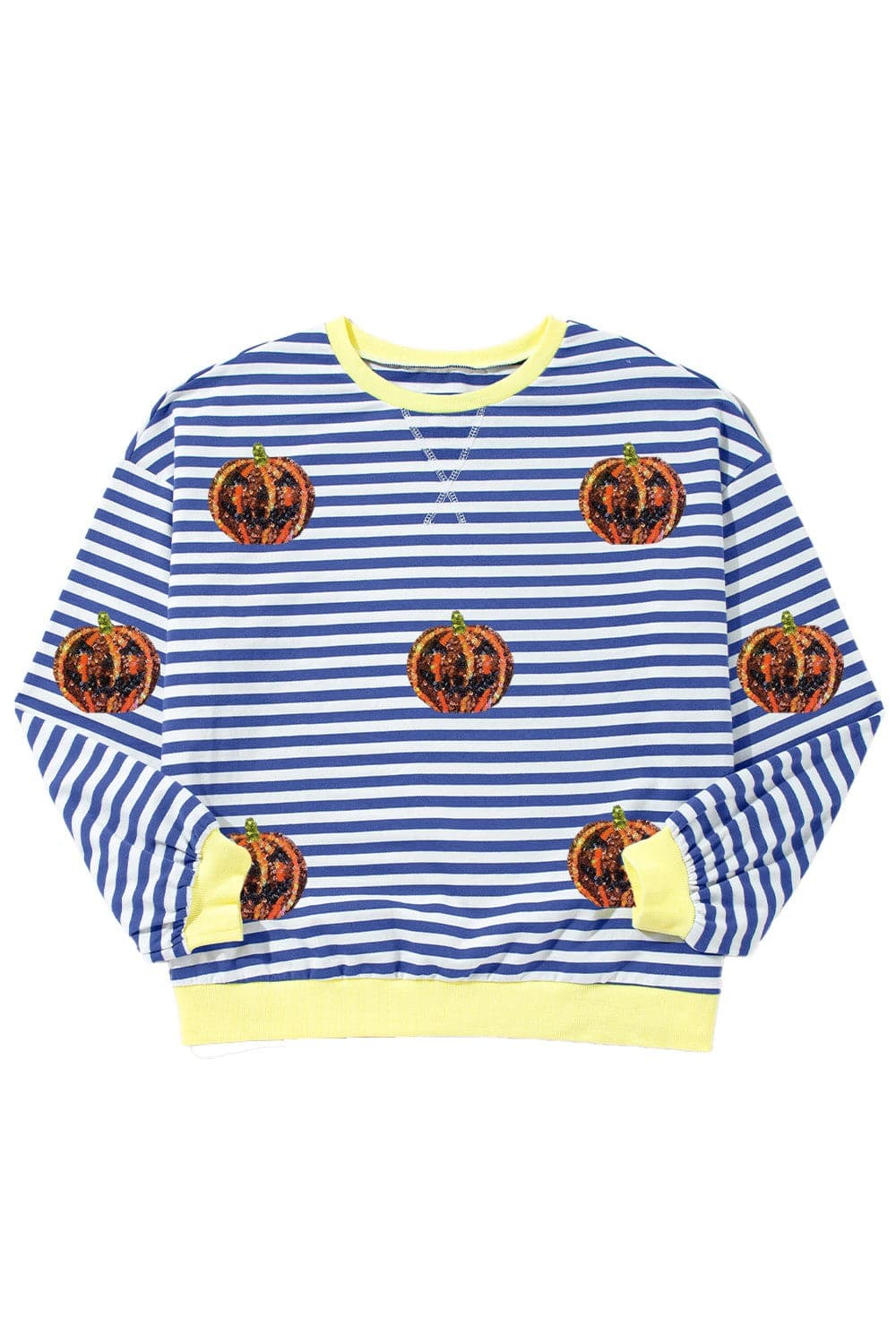 Pumpkin Striped Round Neck Long Sleeve SweatshirtFeatures: Sequin
Sheer: Opaque
Stretch: Slightly stretchy
Material composition: 95% cotton, 5% elastane
Care instructions: Machine wash cold. Tumble dry low.
ImporteLove Salve Pumpkin Striped Round Neck Long Sleeve SweatshirtSweatshirts & Hoodies