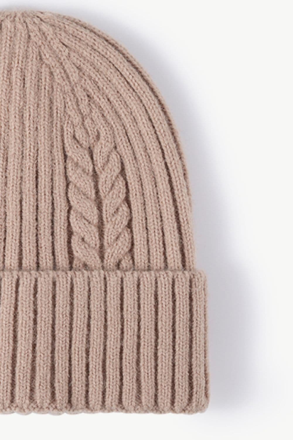 Cable-Knit Cuff Beanie.