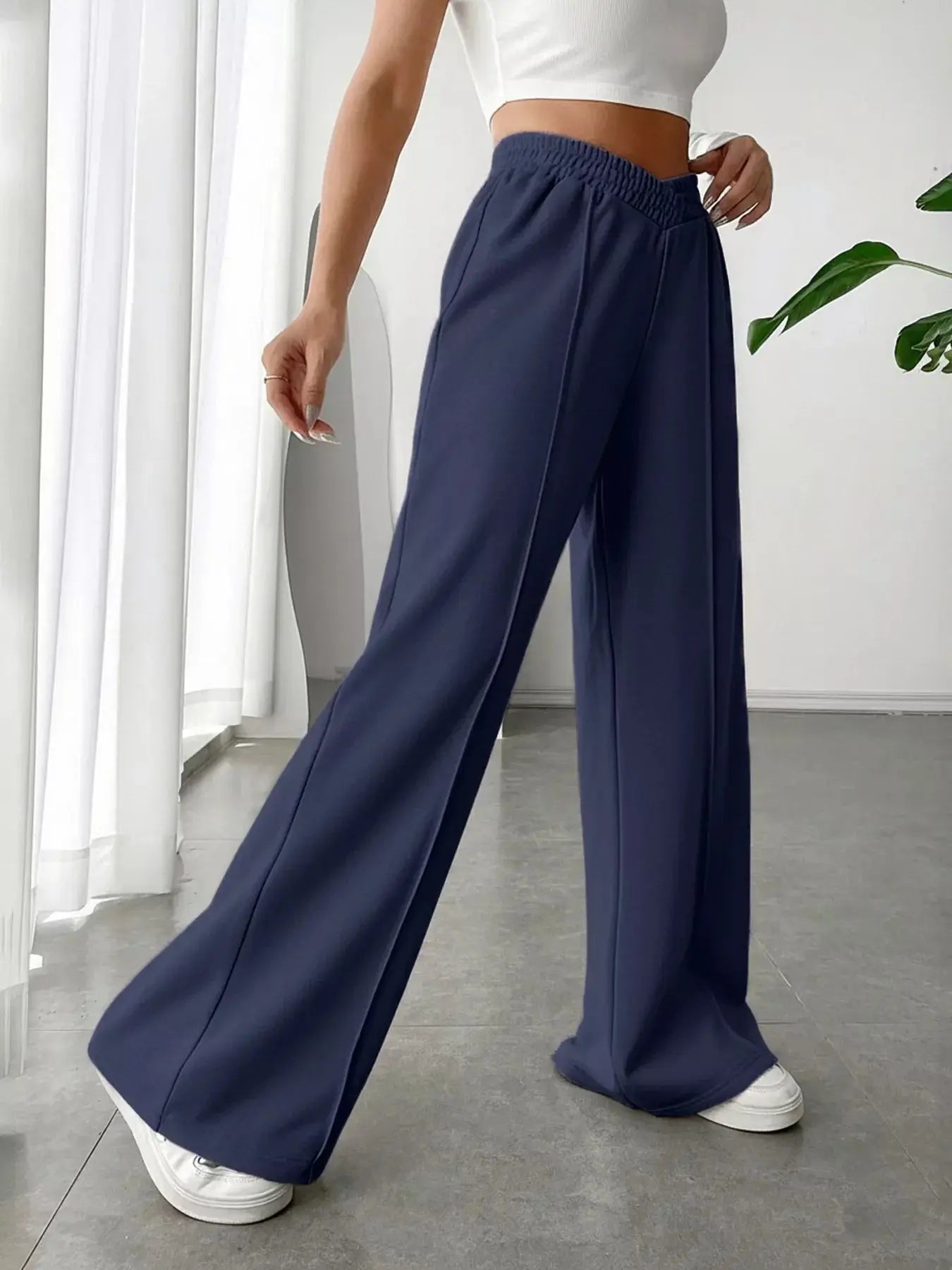 Wide Leg High Waist Pants Simply Love
