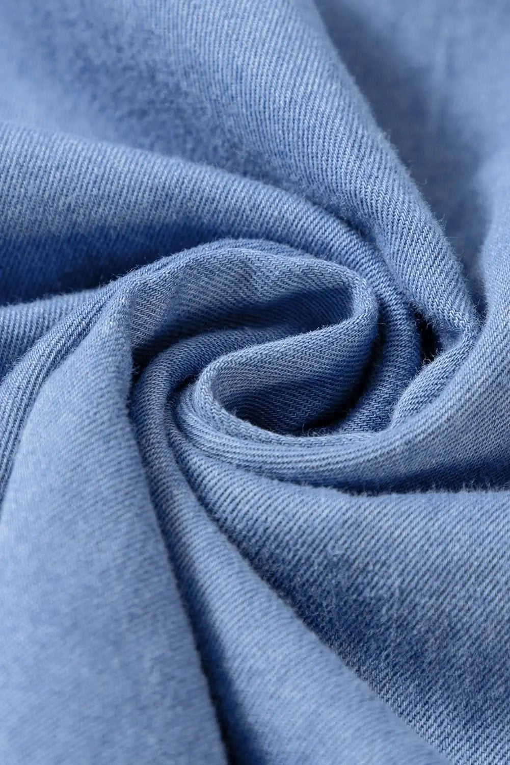 Myosotis Chambray Deep V Neck Bracelet Sleeve Maxi Dress - Love Salve 