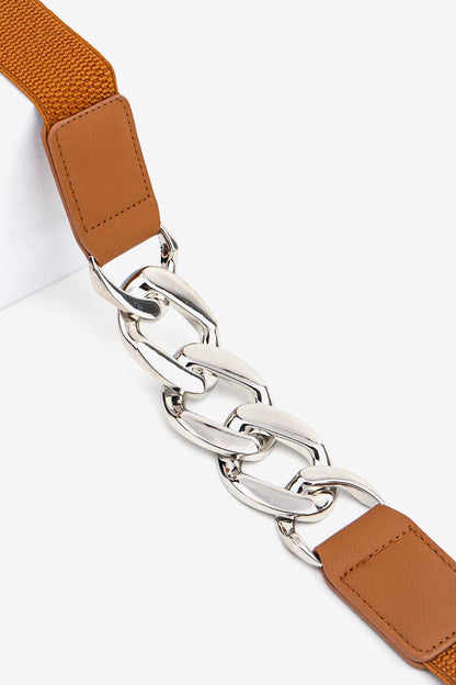 Chain Detail Elastic Belt.