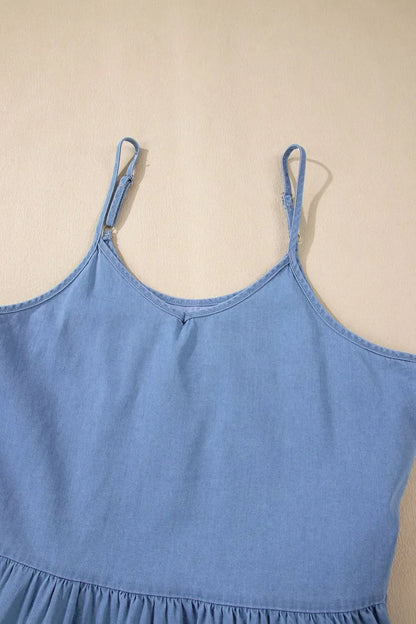 Simply Love: Ruffled Denim Tank
