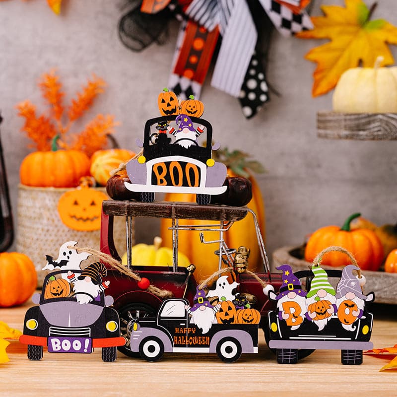 Car-shaped Halloween decor set