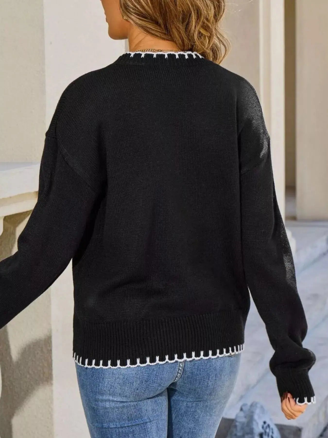 Lemon Round Neck Sweater Simply Love