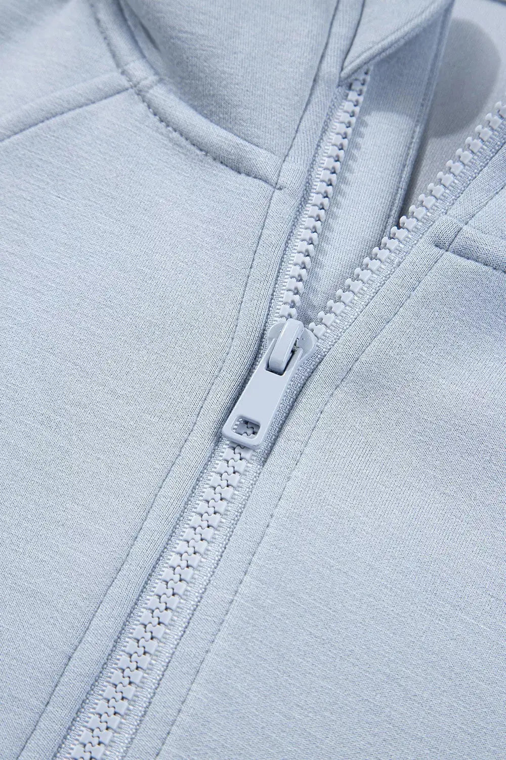 Half Zip Thumbhole Sleeve Hoodie and Pants 2pcs Outfit Simply Love