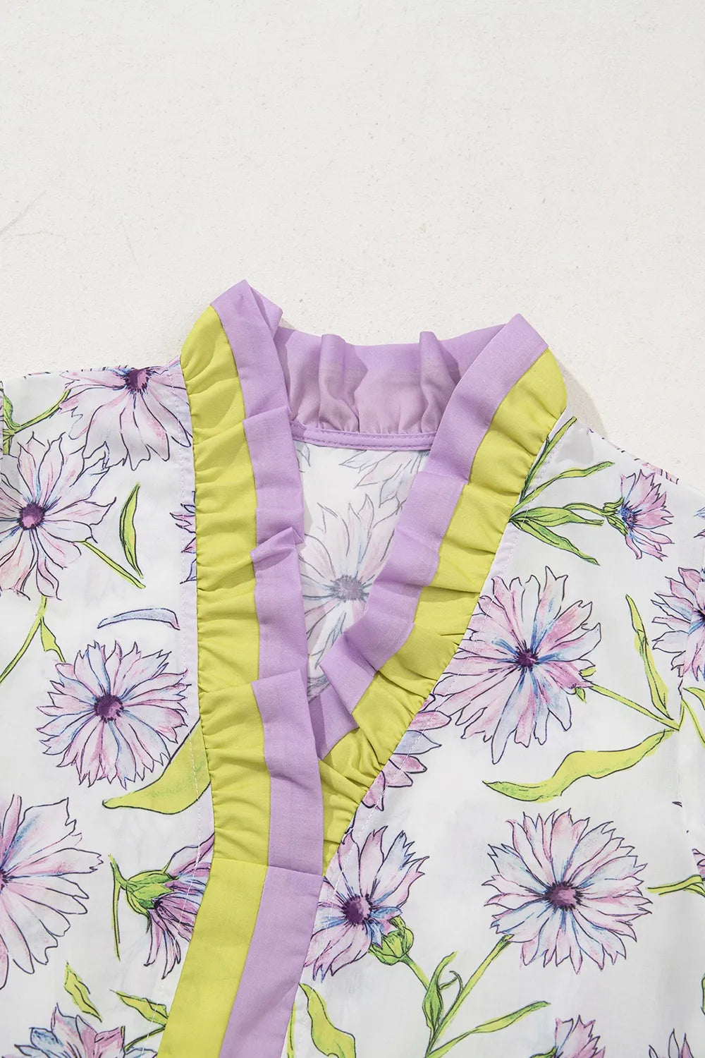 Daisy Days Ruffle Peplum Blouse – Pastel Bloom Edition