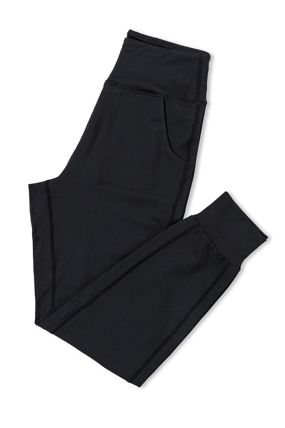 High-waisted joggers with pockets