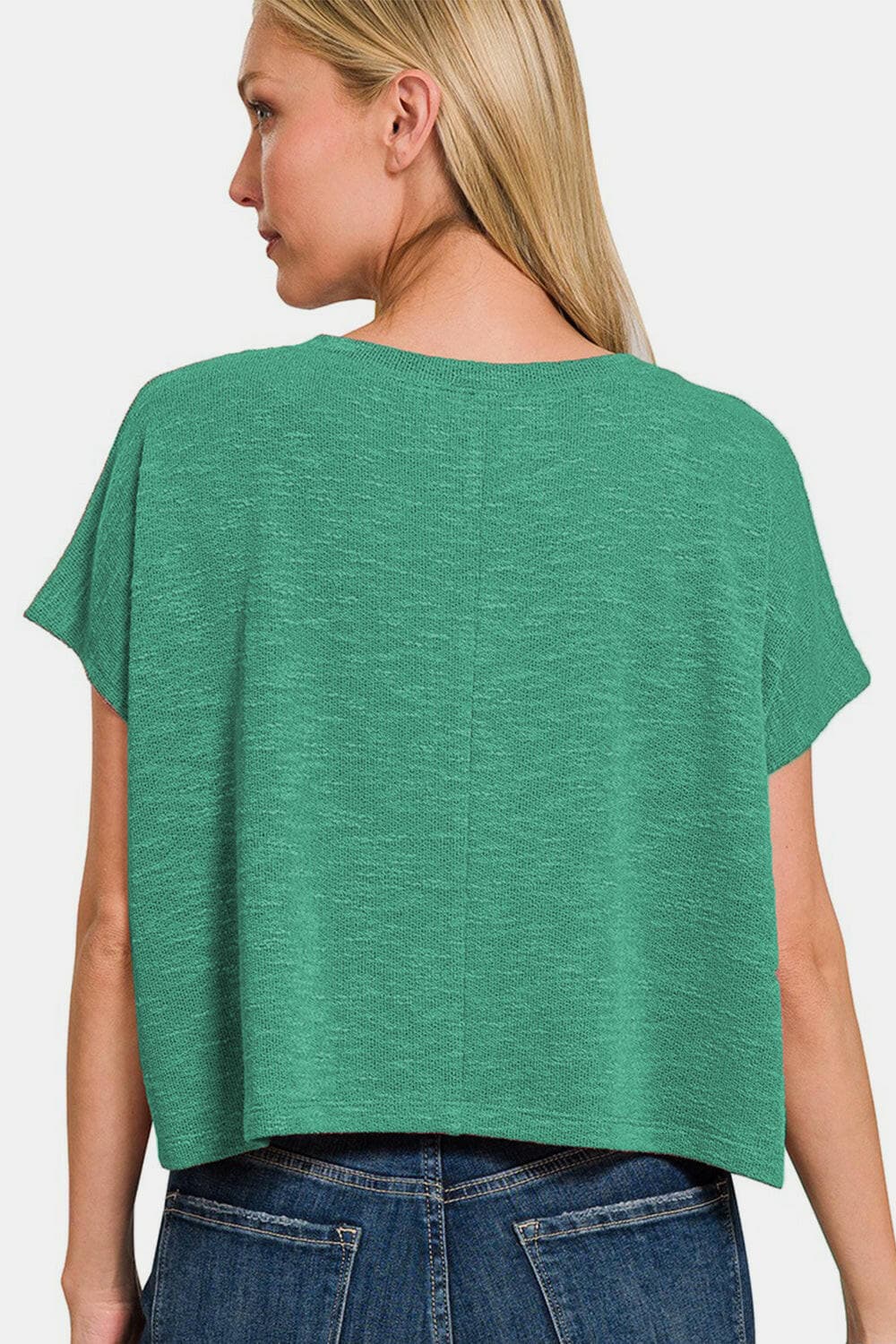 Zenana V-Neck Short Sleeve T-ShirtUpgrade Your Wardrobe with the Zenana V-Neck Short Sleeve T-Shirt
 The Zenana V-Neck Short Sleeve T-Shirt is not just an ordinary tee; it is a must-have fashion piecLove Salve -Neck Short Sleeveusa