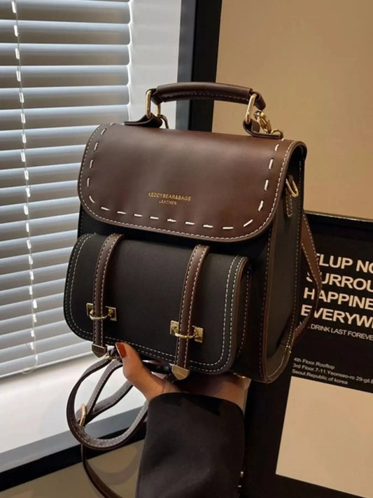 Vintage Style Leather Backpack Bag Simply Love