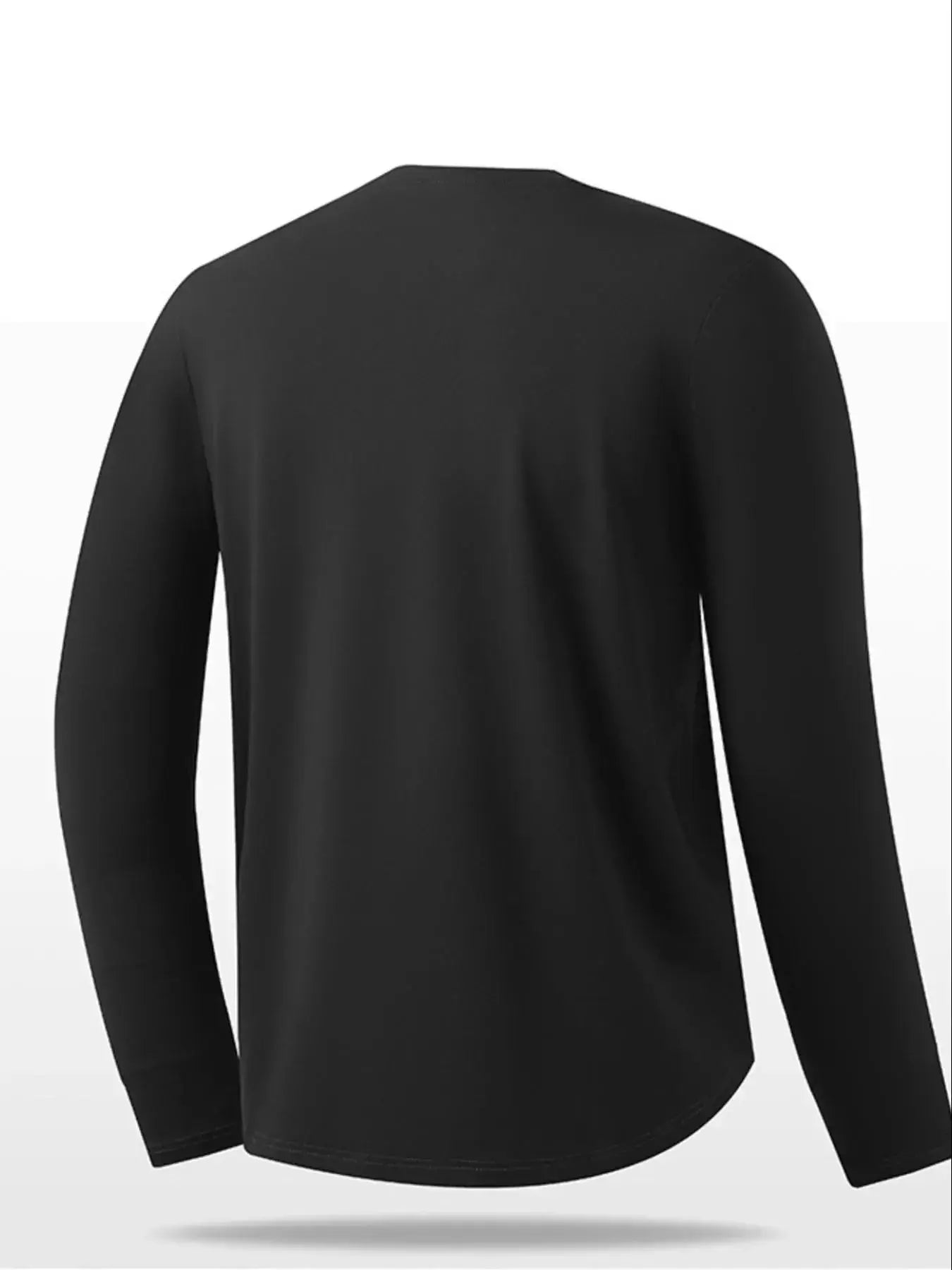 Men's Plus Size Solid Color Long Sleeve Casual T-Shirt Simply Love