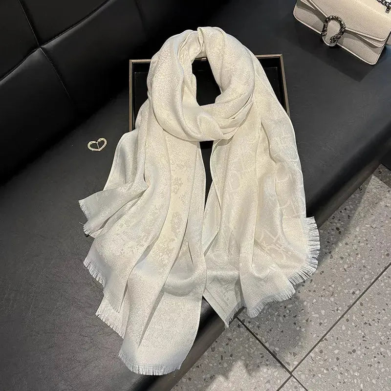 Raw Hem Warm Scarf Simply Love
