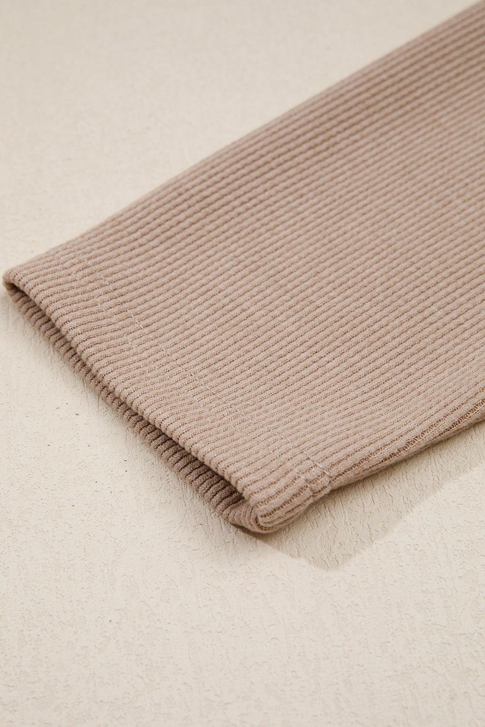 Dark Khaki Thermal Textured Leopard Drawstring Baggy Hoodie Dear-Lover Dropshipping