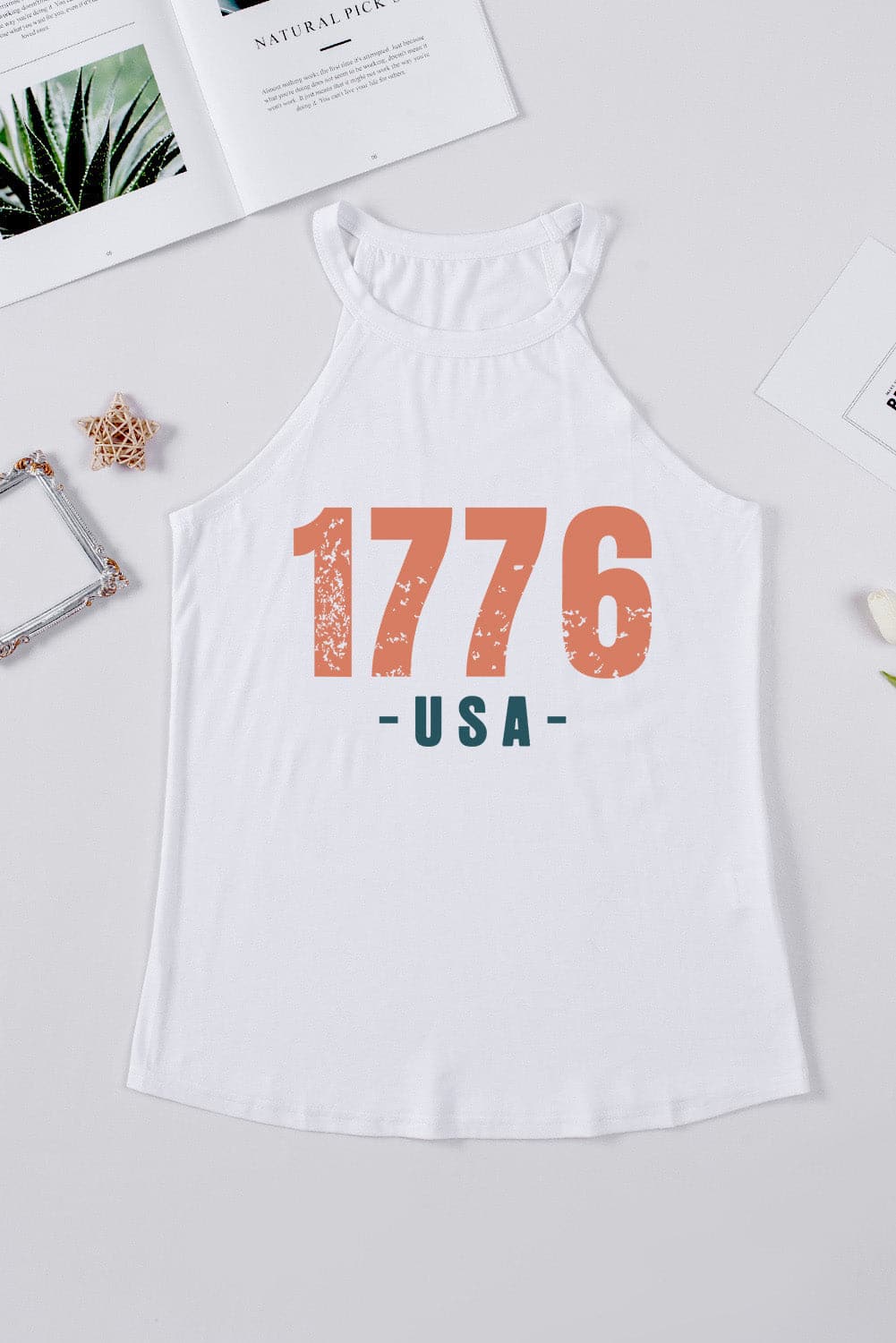 1776 USA Round Neck Tank.