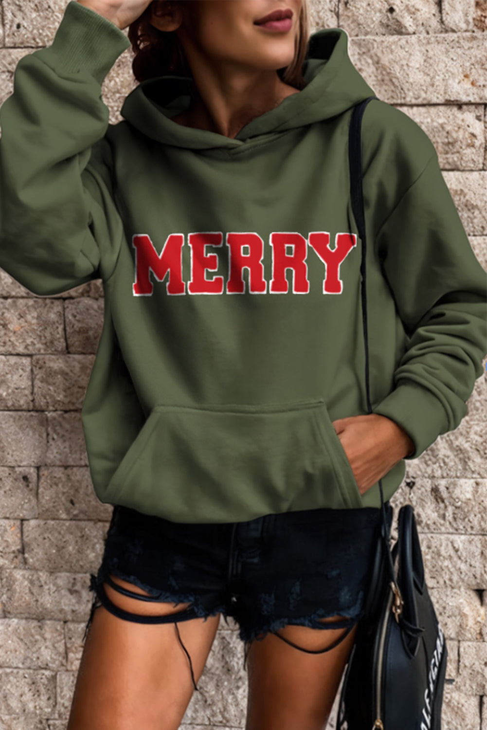 Green Relaxed Fit Kangaroo Pocket Hoodie Unisex Casual Wear Dear-Lover Dropshipping
