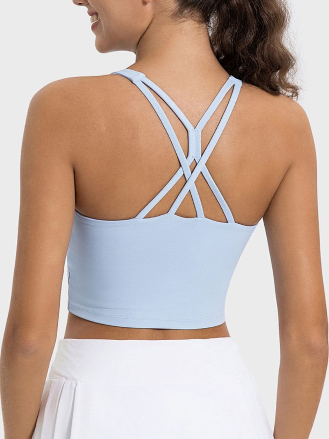 Crisscross Round Neck Active Tank.