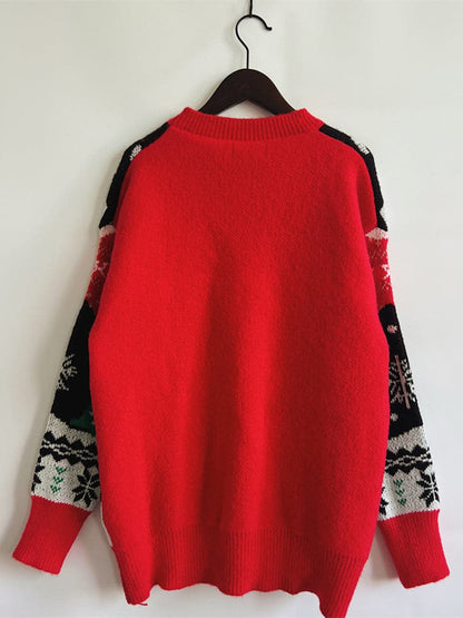 Christmas Element Long Sleeve Sweater.