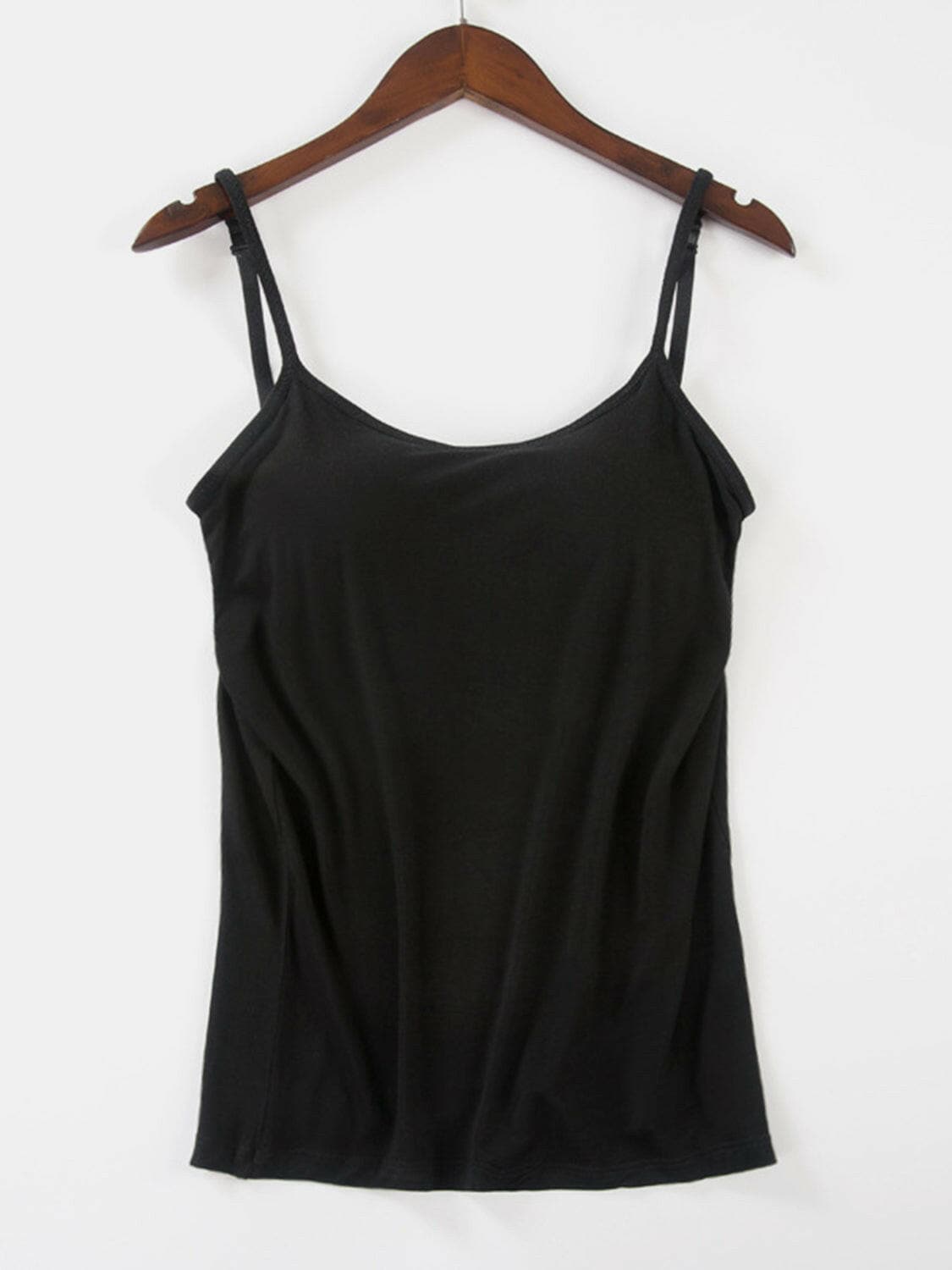 Scoop Neck Adjustable Strap Cami.