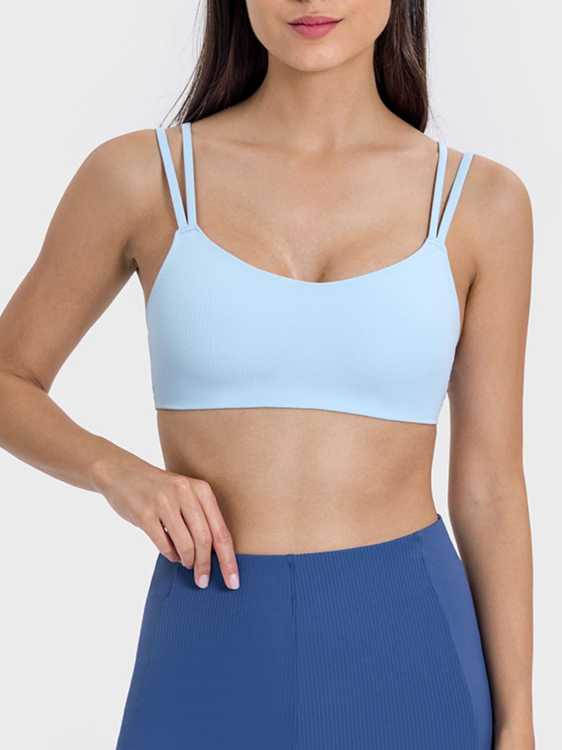 Scoop Neck Double Strap Active Cami Coco’s Tee Boutique