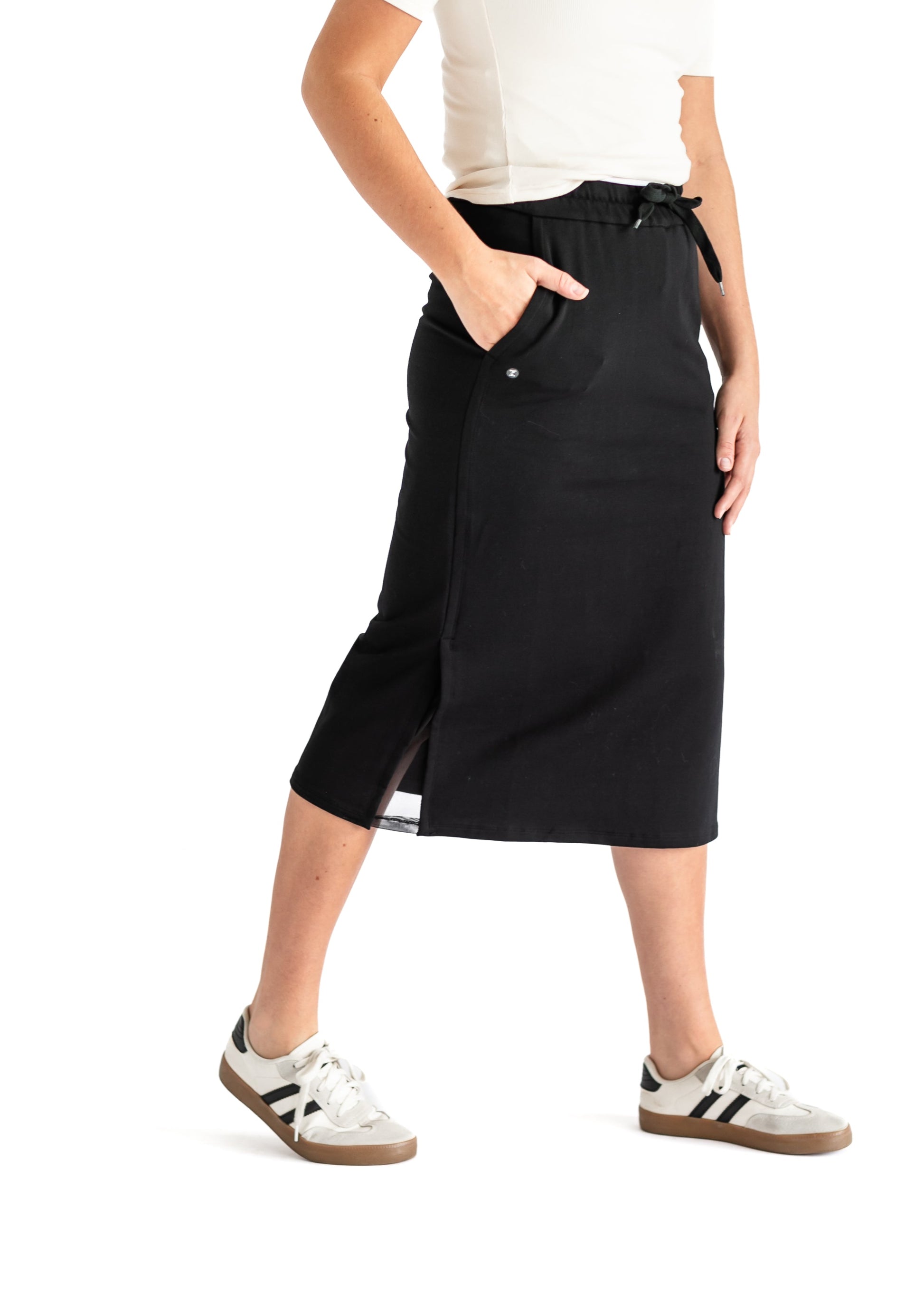 Abbie Mesh Detail Knit Midi Skirt - Product image 7 IC Skirts by Inherit Co.