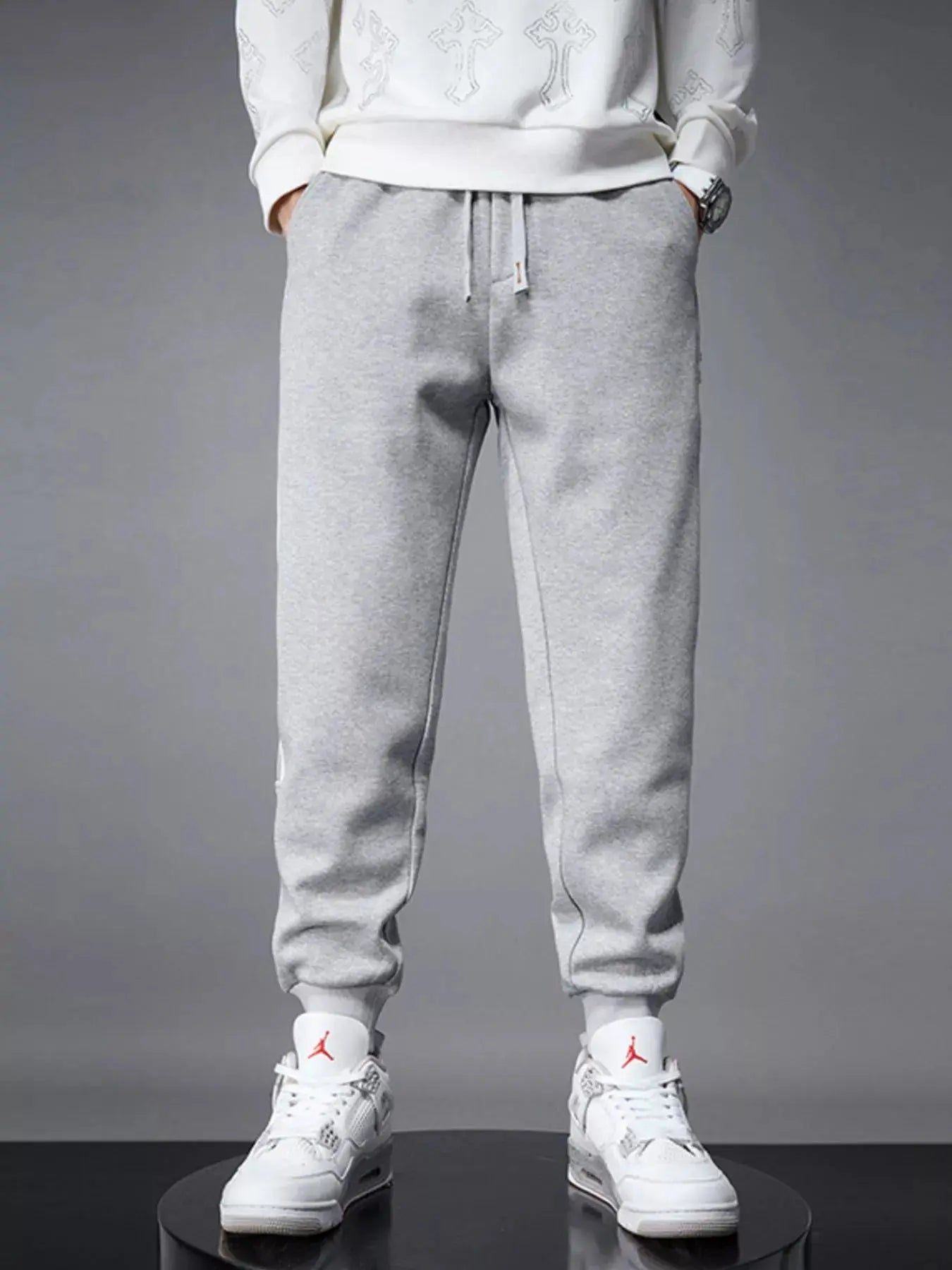 Men's Side Striped Drawstring Joggers Simply Love